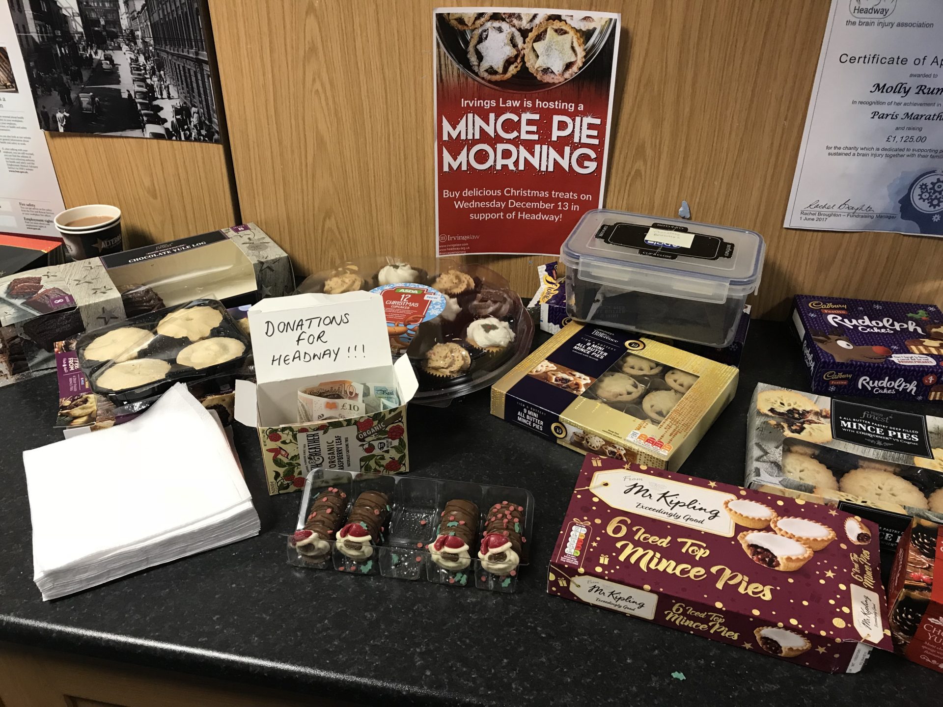 Irvings Raises Money with Mince Pies for Charity